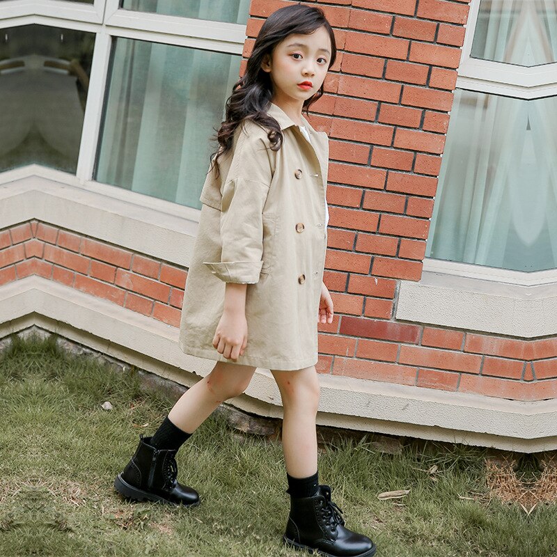 Trenchs pour filles, manteaux d'automne et d'hiver pour bébés filles, vestes décontractées, manteaux coupe-vent, trench-coat pour enfants filles