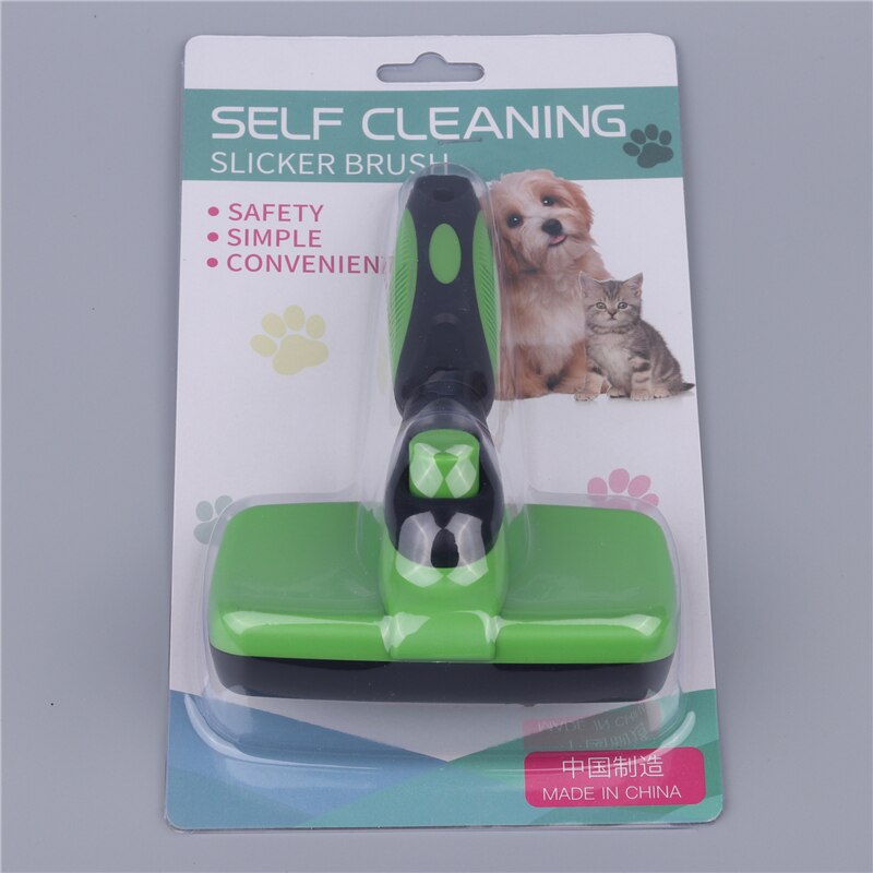 Large Retractable Dog's Grooming Comb Plastic Hair Removal Knot-opening Comb for Dogs Pet Cleaning Puppy Supplies