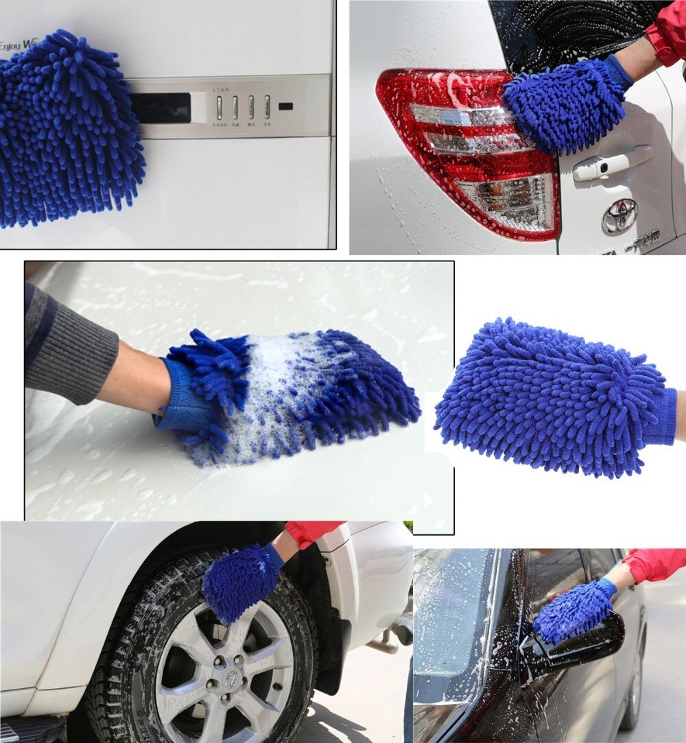 Autowashandschoen, ultrafijne vezel chenille microvezel, raamwasgereedschap, schoonmaakhandschoen voor thuis, autowashandschoen, auto-accessoires