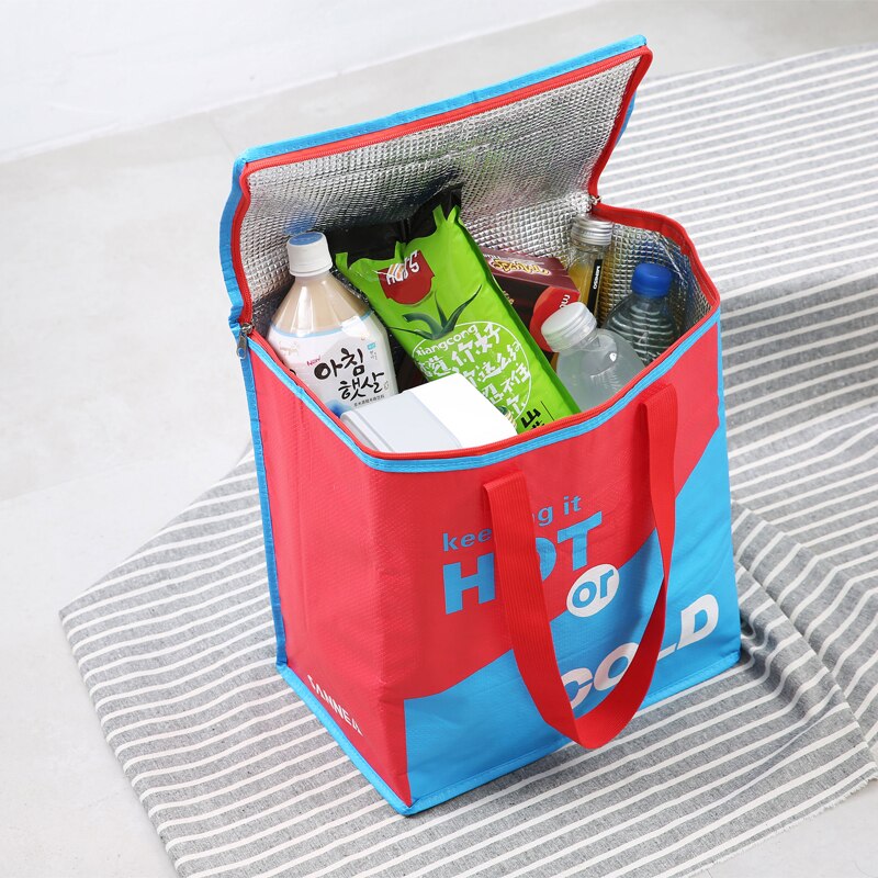 26L big capacity cooler bag ice pack portable cool handbag thermal lunch picnic box vehicle storage box cool insulation bag