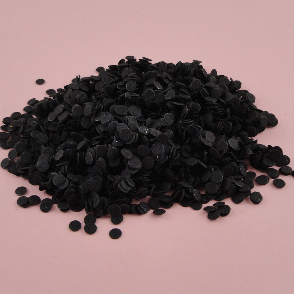 2000PCS 6mm 8mm 10mm White Round Felt Pads Appliques for DIY Hairbands accessories,6mm round felt patches,mini non-woven circles: Black / 6mm