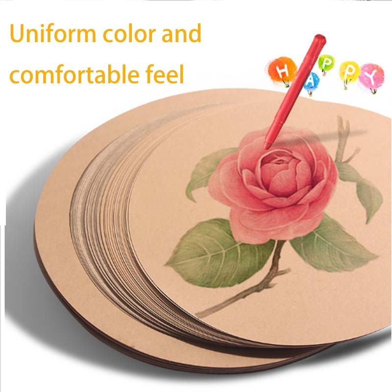 200g 50pcs Watercolor DIY Painting Paper for School Painting Supplies White Black Sketch Watercolor Paper Pad Drawing Paper