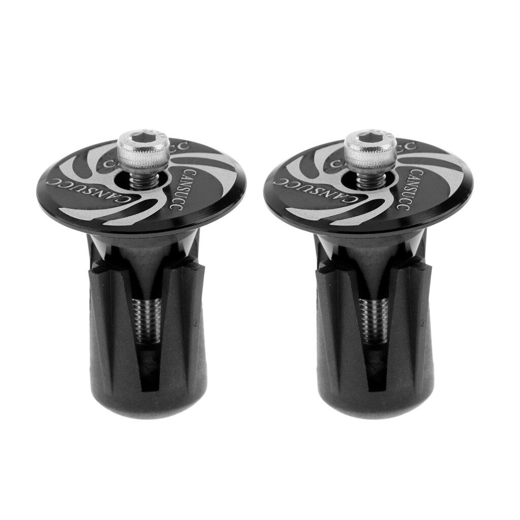 2pcs Handle Grip Bar End Plugs Handlebar Plugs for Road Bike Mountain Bike: Black