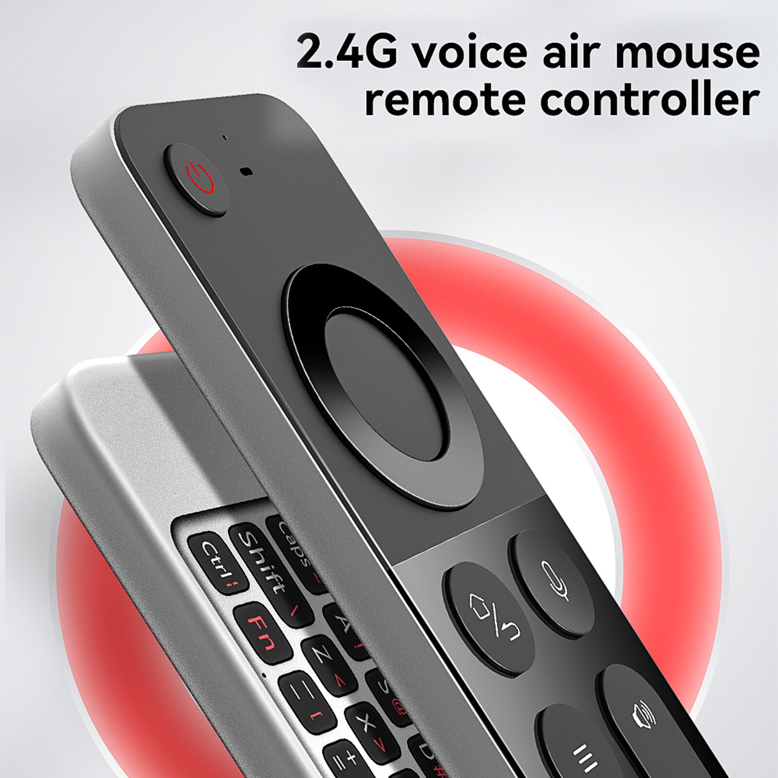 W3 2.4G Air Mouse Wireless Keyboard Voice Control Ir Learning Afstandsbediening 6-Axis Motion Sensing Voor Smart tv Tv Box