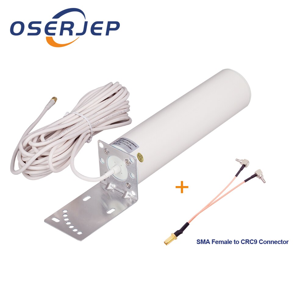 10m 2g 3g 4g Omni Wifi Antenna Dual Band Sma Male Antenna Ts9 Crc9 For Huawei ZTE 4G LTE Router Modem Aerial Signal Booster