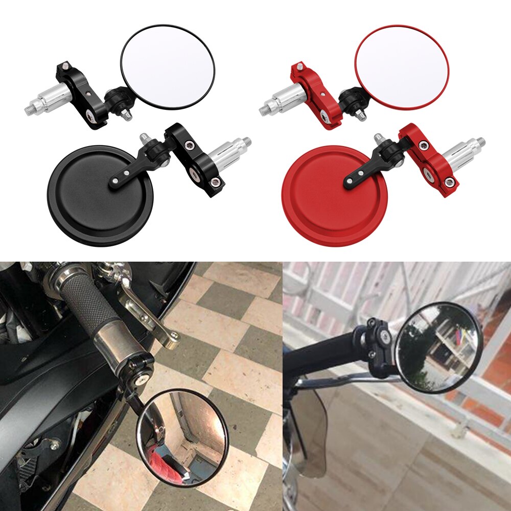 Motorcycle Mirror 22/24mm Handle Bar End Rearview Side Mirrors five colors For Kawasaki z 1000 VERSYS 1000 ZX10R zx 10r zx10 r