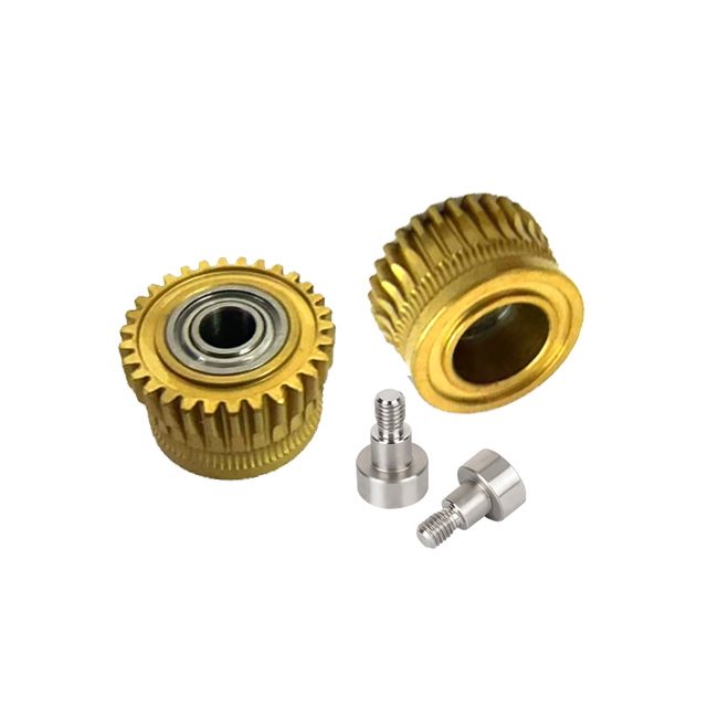 CR K1C Extruder K1 Gear All Metal Filament Drive Gear for Creality K1 Max Extruder Nickel Plated DLC Coating High Hardness Wear: Yellow