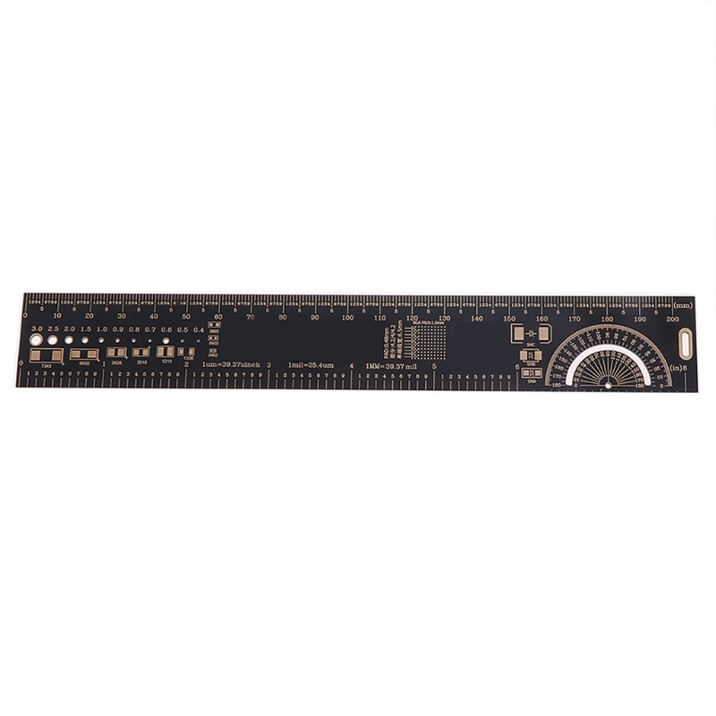 Resistor Rular ANENG 20cm PCB Ruler EDA Measuring Tool Reference ... – Vicedeal
