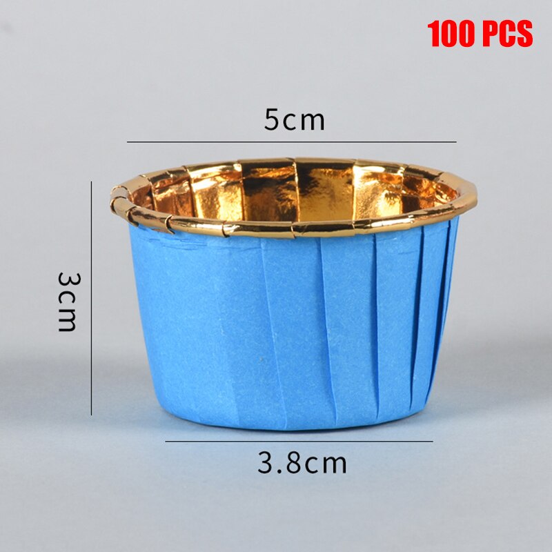 50/100pcs Aluminum Foil Cupcake Paper Cupcake Liner Baking Cups Muffin Cupcake Paper Cups Baking Pastry Tools Bakeware: 12