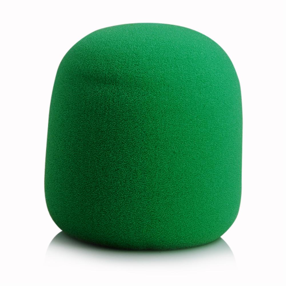 Black Headset Vervanging Handheld Microfoon Mic Grill Voorruit Wind Shield Sponge Foam Cover 3.5X7Cm: Green