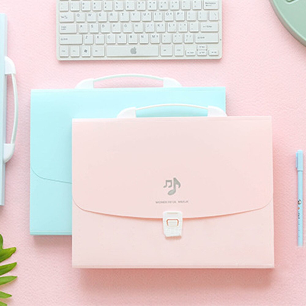 A4 Expanding File Folder 13 Grids Document Office Supplies Business Organizer Stationery File Bag Pouch Receipt Folder