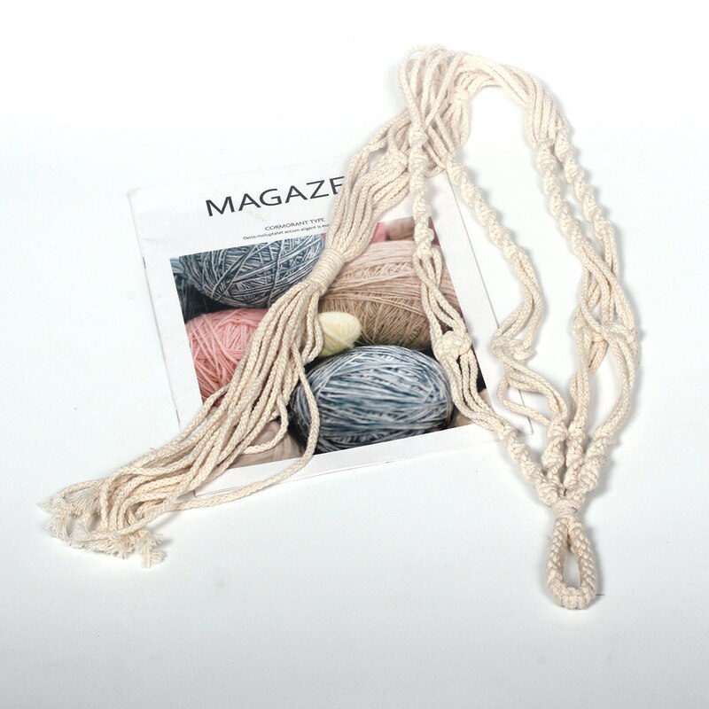 Offres spéciales à la main macramé plante cintre fleur/pot cintre pour décoration murale jardin maison décorative panier de fleurs