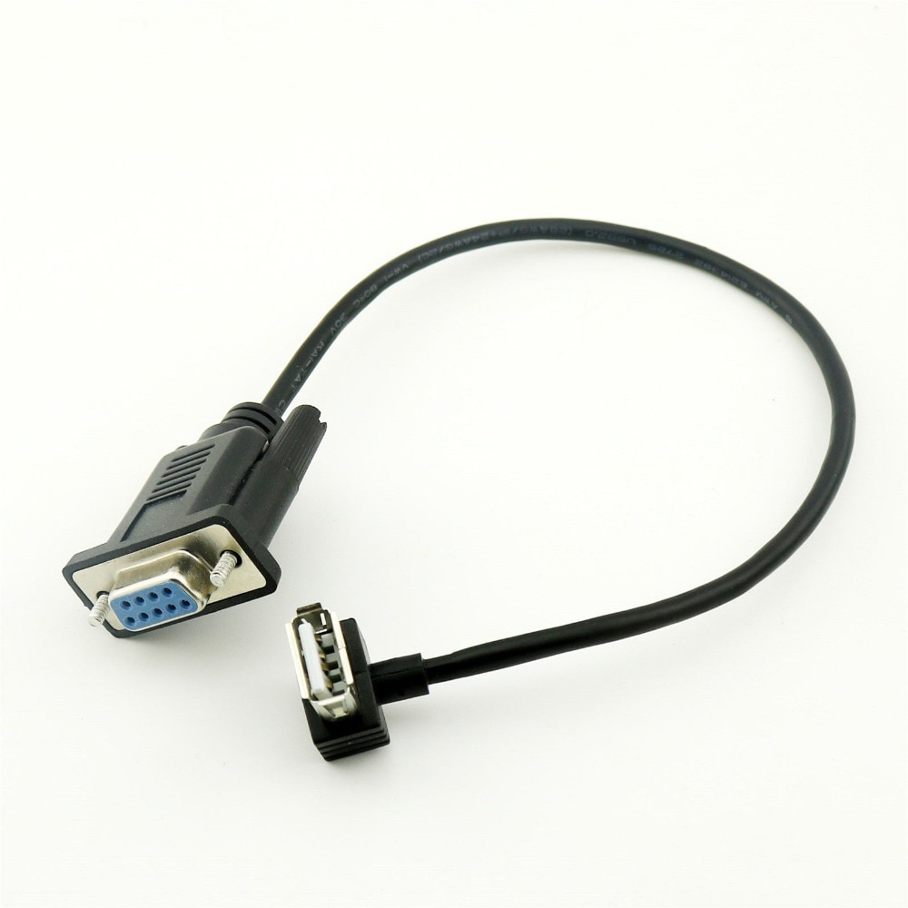 1 pcs RS232 DB9 Female naar USB 2.0 EEN Vrouwelijke Seriële Kabel Adapter Converter 8 "Inch 25 cm