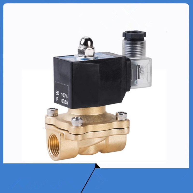 1/4" 1/2" 3/4" 1" 1-1/4" 1-1/2" 2" Normally Closed Brass Water Valve Solenoid Valve IP65 for Water Oil Air 12V/24V/220V/110V