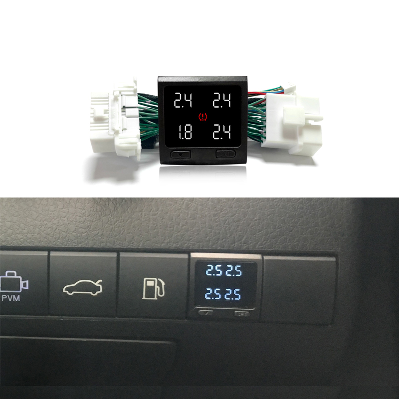For Toyota Camry TPMS Tire Pressure Monitoring System Real Time Monitor Type Safe Unit Connect OBD No Sensor
