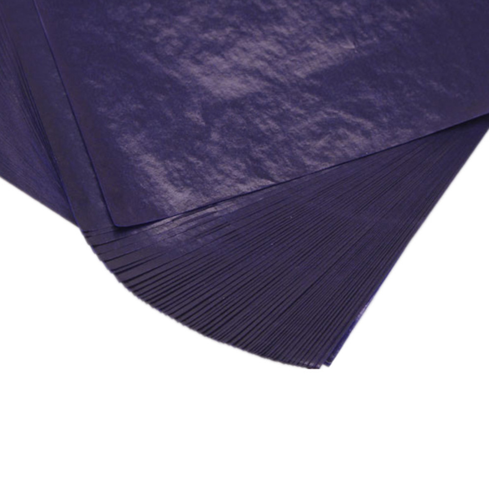 100 sztuk cienki typ szkoła przenosić grafit kopiuj kalka techniczna materiały biurowe dwustronne śledzenie trwałe 32K biurowe niebieski