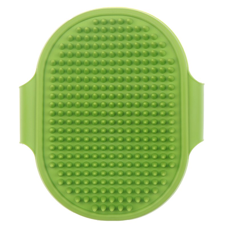 1Pc animal de compagnie chien chat bain brosse peigne caoutchouc gant cheveux fourrure toilettage Massage Mit animal douche chien brosse: Green