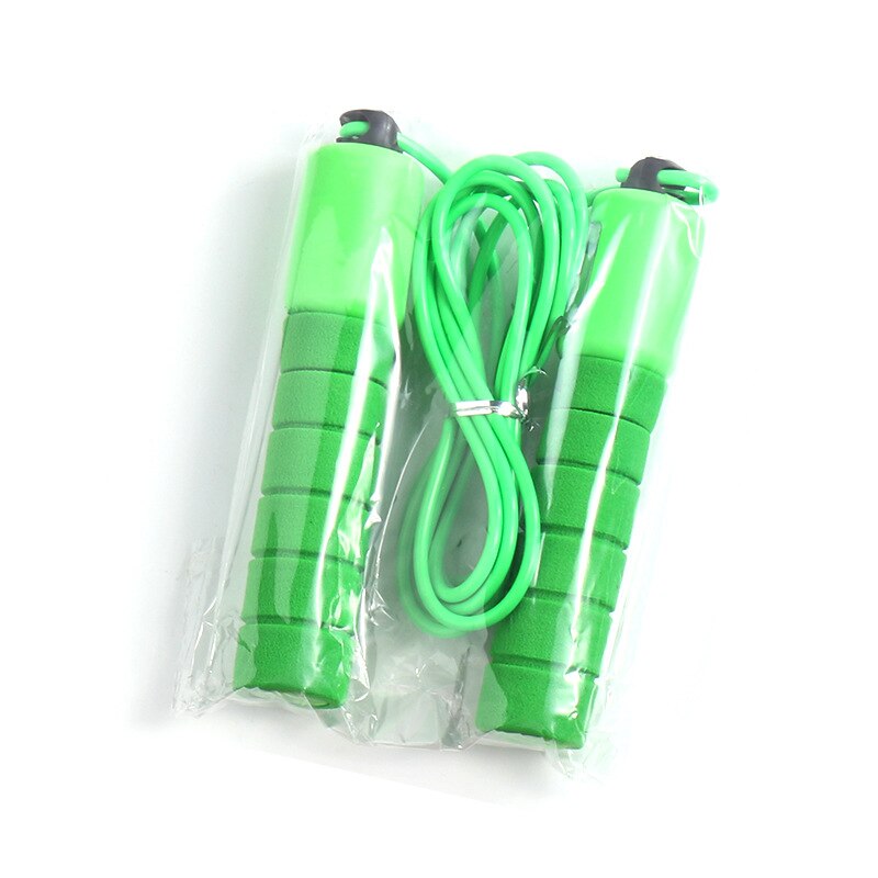 Geschwindigkeit springen Seil Kreuz passen Professionelle Männer Frauen Fitnessstudio PVC Springseil Einstellbare Fitness Ausrügestochen Muskel Boxen Ausbildung: Grün