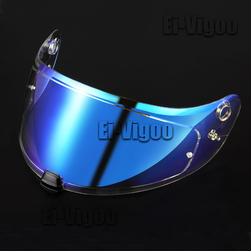 Visera para casco de HJ-20M adecuada para HJC C70 FG-17 IS-17 FG-ST HJ-20ST gafas para casco de motocicleta visera de visión nocturna para casco de motocicleta: Azul cielo