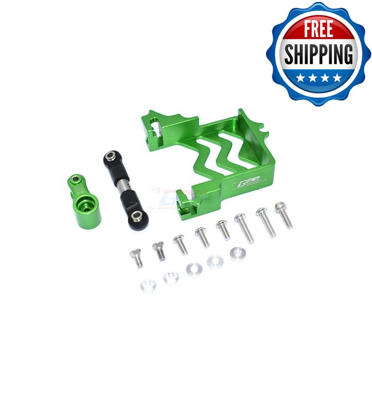 alluminio lega servo base + inossidabile acciaio timone asta + 25T servo braccio per TRAXXAS 1/10 MAXX mostro camion-89076-4