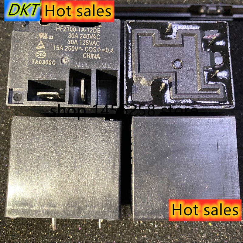 100% Original Neue HONGFA HF HF2100-1A-12DE 12VDC HF2100-1A-24DE HF2100-1A-24DEF 24VDC 30A 4PINS Power Relais