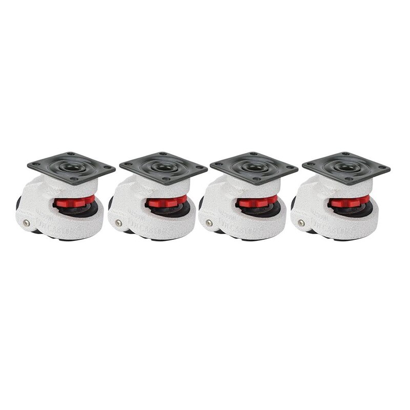 4 Pcs Retractable Leveling Casters Industrial Machine Swivel Caster Castor Wheel for Office Chair Trolley 330 Lbs Capacity GD-40