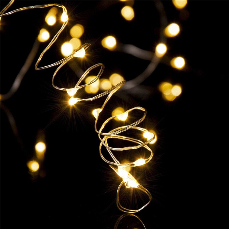 Led Fles Kurk String Light Waterdicht 2 m 20 Leds Koper Starry Lampen LR44 Knop Batterij Thuis Bar DIY Fee kralen