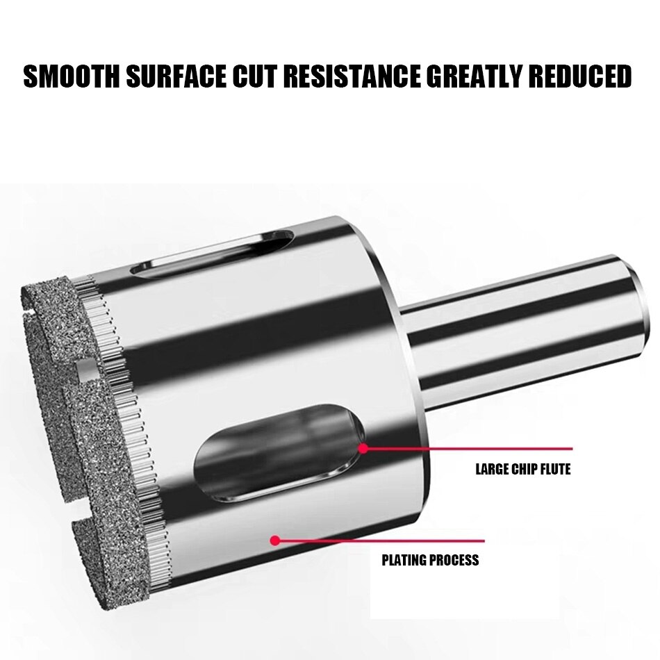 Sourcingmap® 48Mm Grain Diamant Scie-Trépan Pour Verre Tuile[u1266] - Bricolage