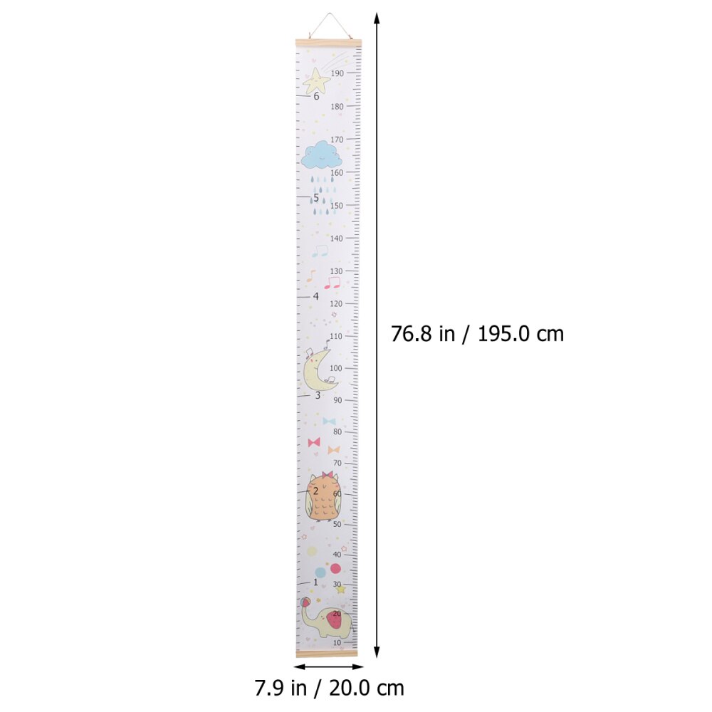 Train Pattern Kids Growth Chart Children Height Measurement Ruler Cute Hanging Wall Decal for Kids Children (Assorted Color)