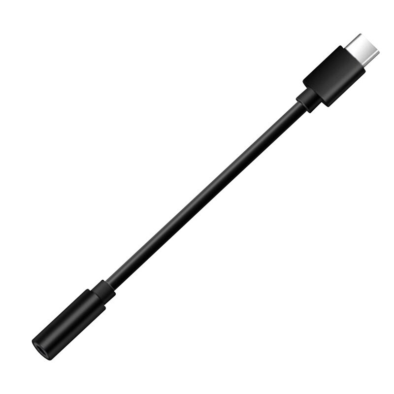 Usb type c  to 3.5mm aux adapter type -c 3 5 jack lydkabel original for samsung galaxy  s21 ultra  s20 note 20 plus xiaomi  mi 9 8: Svart