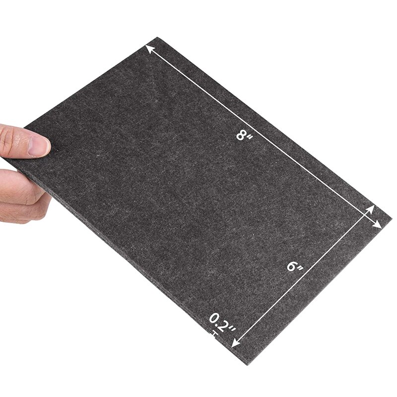 Hthl -9 stuks 8 inch  x 6 inch  x 1/5 inch meubelvilt pads zelfklevend, snijdbare vilt stoel pads, anti-kras vloer