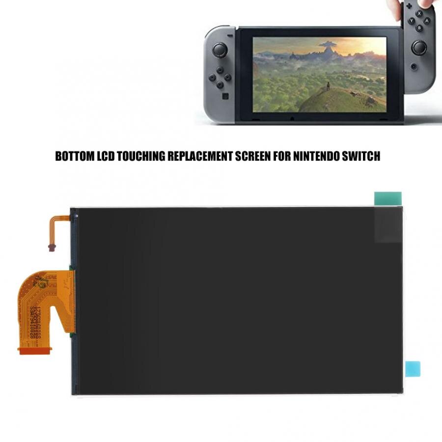 Pièce d'affichage inférieure de l'écran LCD de remplacement avec tournevis pour Console de jeu Nintendo Switch