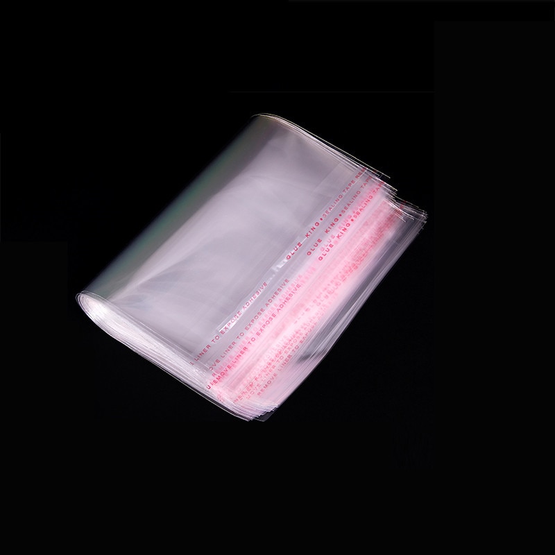 Clear Self-adhesive Cello Cellophane Bag Self Sealing Small Plastic Bags for Candy Packing Resealable Cookie Packaging Bag Pouch