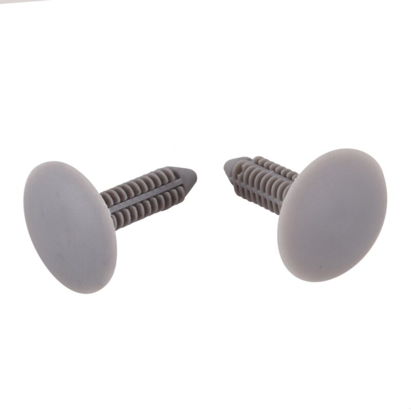 50 Pcs Gray Plastic Rivet Clips 8mm x 25mm x 31mm