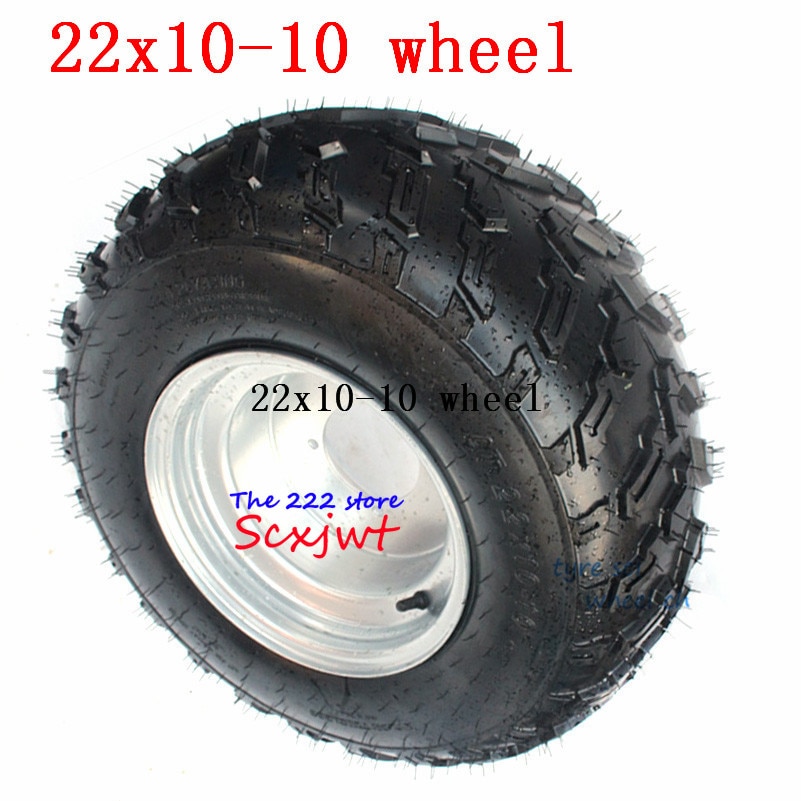 22x10-10 4Ply Snow / Mud Tire Lawnmower Garden Tractor ATV Buggy Go Karts Vacuum Tyre and Wheel Hub 22x10.00-10 Wheels