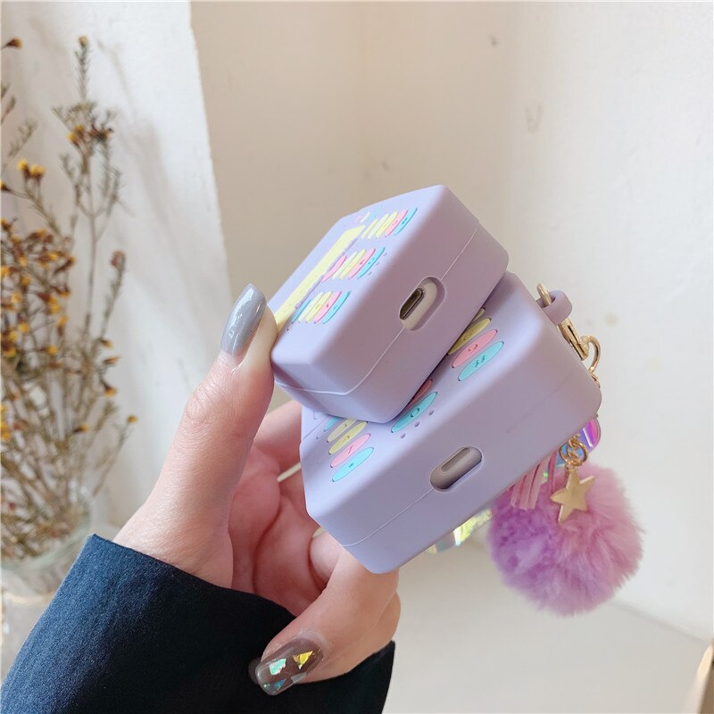 Voor Airpods Pro 3 Leuke 3D Earpods Case Voor Apple Airpods 1 2 3 Kawaii Draadloze Oortelefoon Headset Zachte Siliconen cover Kid Meisje