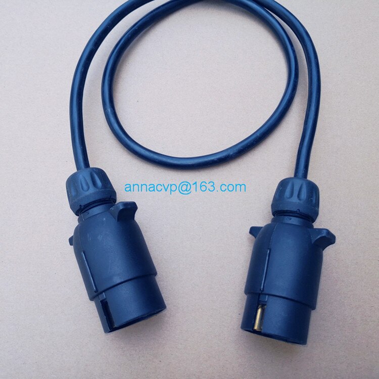 trailer plug 7 pin trailer plug set, socket electrics 12 Volt cable 1m,trailer parts, trailer connector
