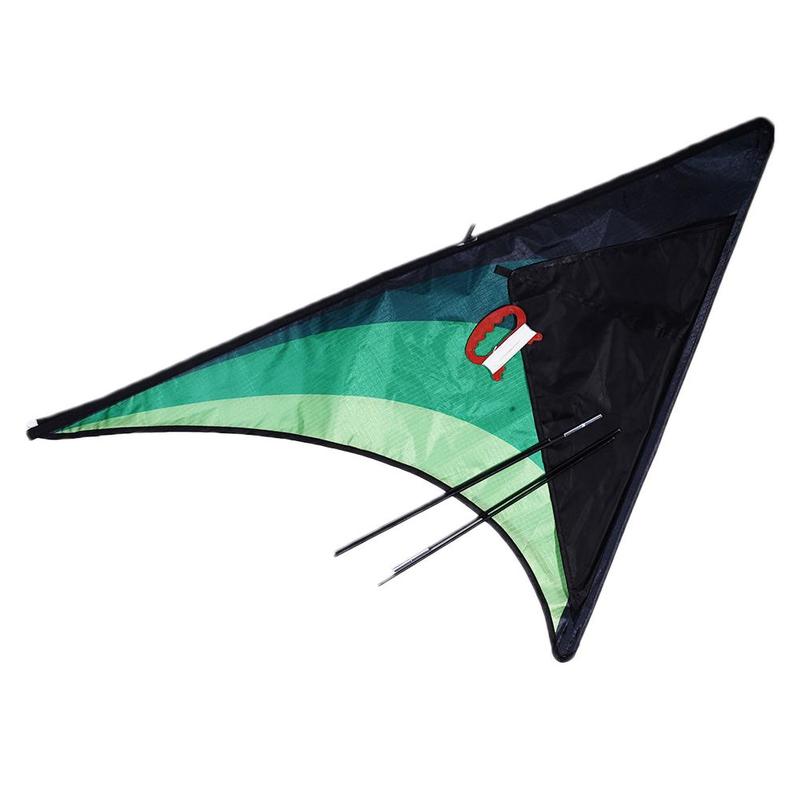 Kindervlieger buitenspeelgoed nylon vlieger prairie ripstop vlieger speelgoed voor kinderen groene persoonlijkheid nylon vlieger deur  l0 n 5