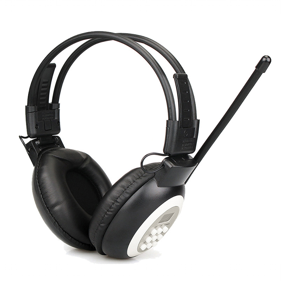 Retekess TR101 Fm Hoofdtelefoon Radio Ontvanger Draadloze Headset Radio Oortelefoon Ontvanger Voor Conferentie Simultaanvertaling: Default Title