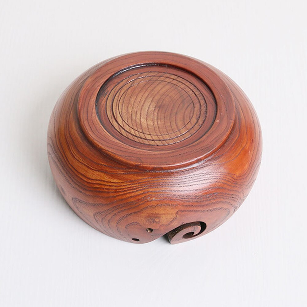 1 Piece Wooden Yarn Bowl Wooden Yarn Bowl Storage Textile Wooden Bowl Wool Storage Bowl Handmade Sewing Supplies