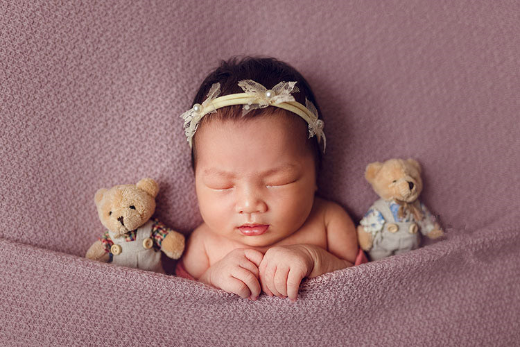 Kopfschmuck mit perlenspitze und schleife ~ origineller kopfschmuck für babyfotos ~ requisiten für neugeborenenfotografie