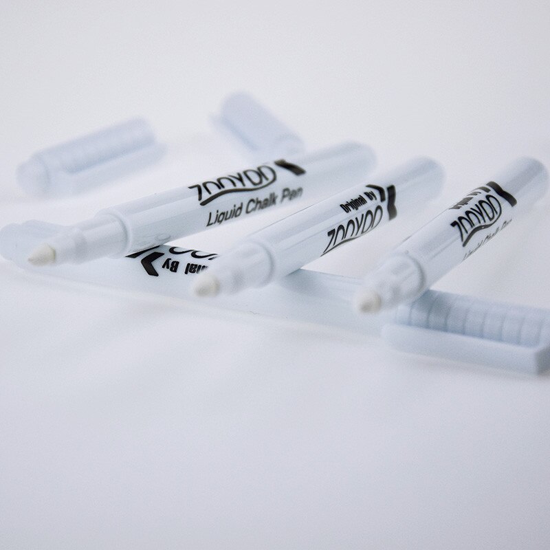 Rotuladores de tiza líquida para la pared, pegatina de pared para habitación de niños, pizarra, tarro de cocina, calcomanía de vinilo extraíble, 3 uds., 10 Uds., blanco