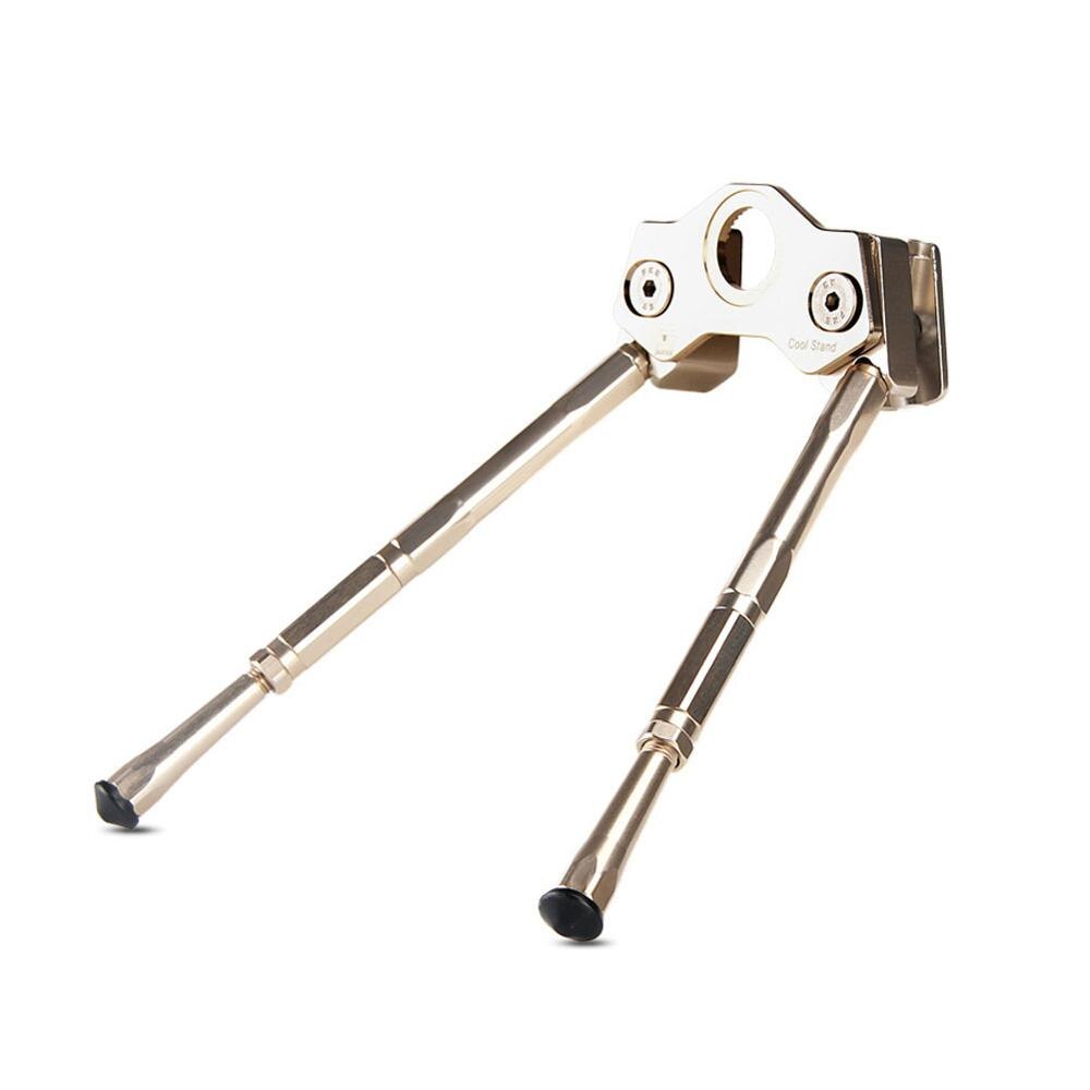 Road Verstelbare Crank Bike Stand Mountainbike Pedaal Bracket Ondersteuning Verstelbare Mtb Road Fiets Kickstand Parking Rack Ondersteuning: Gold