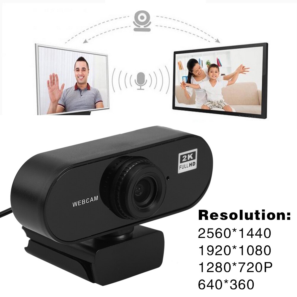 2K HD Computer Camera USB Free Drive/A16 Mini PC Web Camera With Microphone For Live Broadcast Video Recording Work