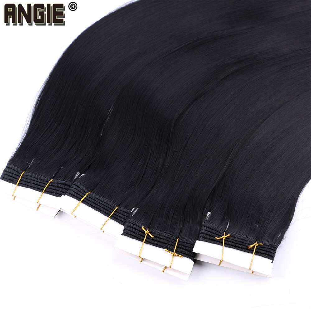 Kolor czarny 8-20 cal 100 gram/sztuk proste jedwabne włosy splot tanie cena syntetyczne doczepiane włosy