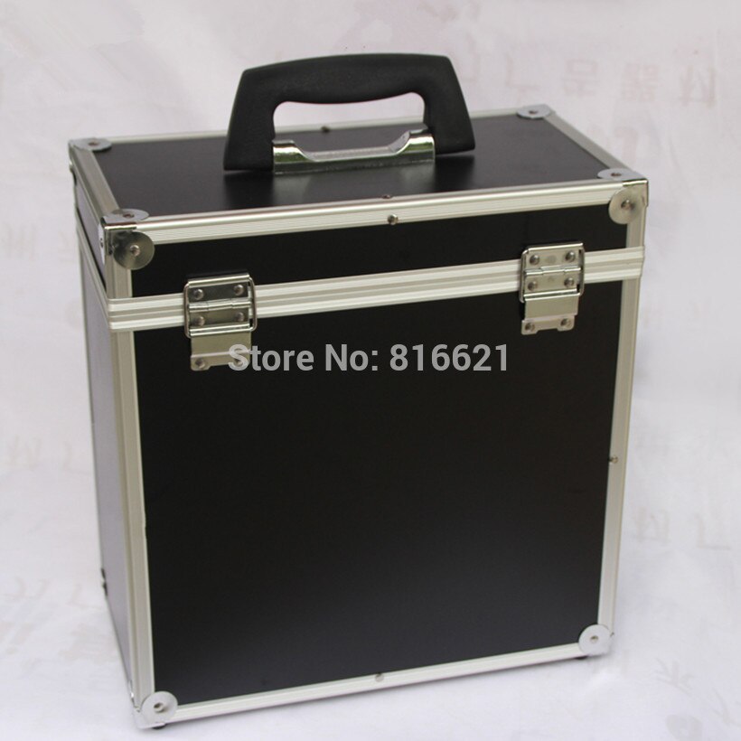 Qili-Caja de Herramientas de QH-42, contenedor de almacenamiento de plástico multifunción con mango, Color negro, Max