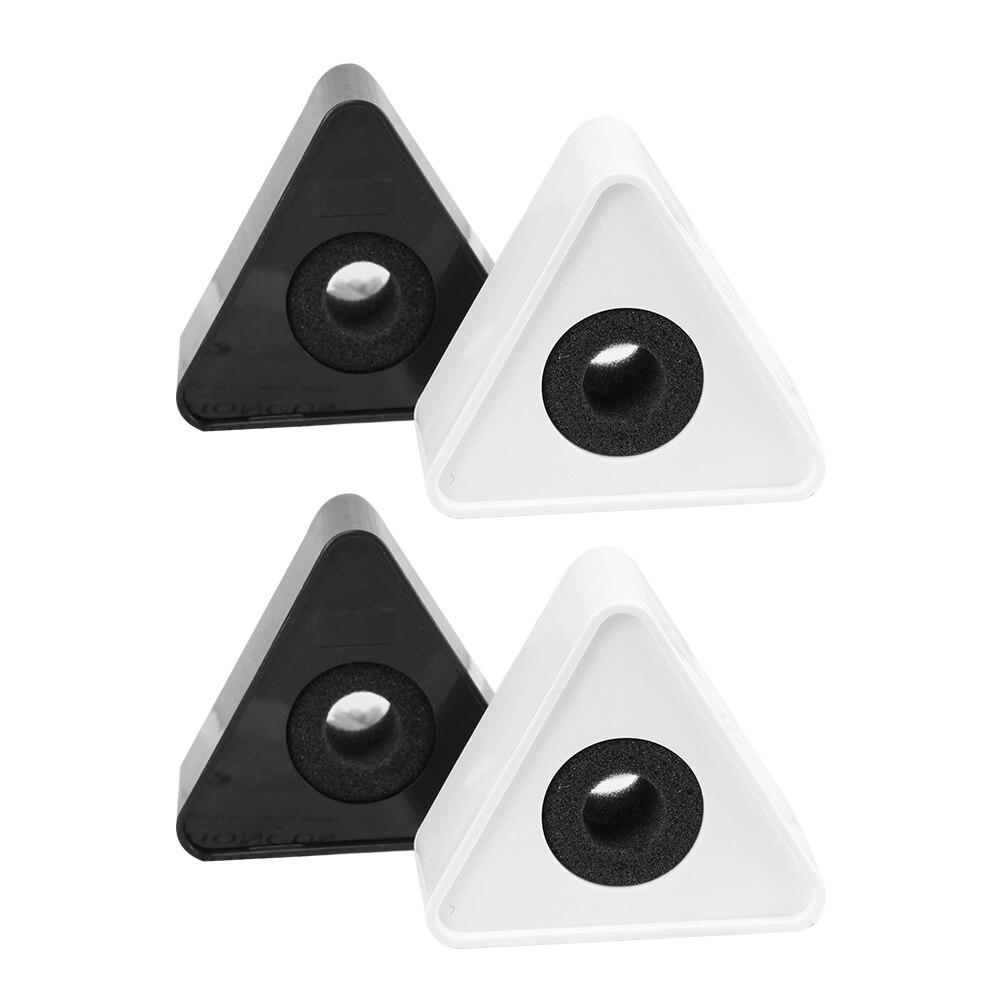 4pcs ABS Injection Molding Triangular Interview Mic Microphone Logo Flag Station