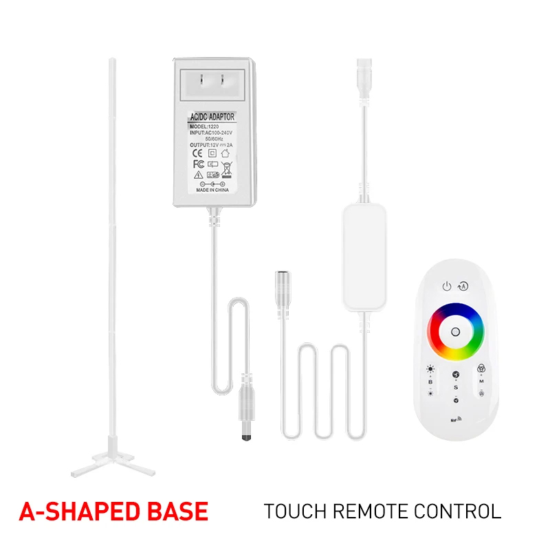 Tuya rgb led gulvlys, colorido, kontrol fjernbetjening, aplicação inteligente, ambiente de manto moderno , 160cm: Beige / Blå / Sølv