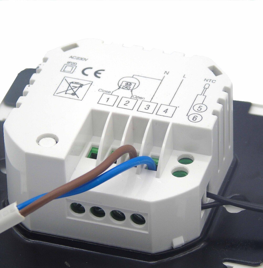 Dual Sensor Programmable EU thermostat floor heating system