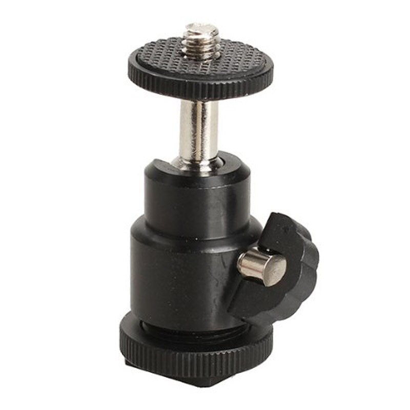 Mini-schuhhalter-kugelkopfstativ für dslr-kameras ( (360 ° drehung), schwarz: Default Title